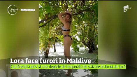 Lora face furori în Maldive
