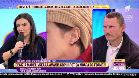 Maria, femeia care și-a părăsit copiii, nu recunoaște spusele fostului concubin "M-a trimis cu diverși bărbați ca să-i aduc lui bani în casă"