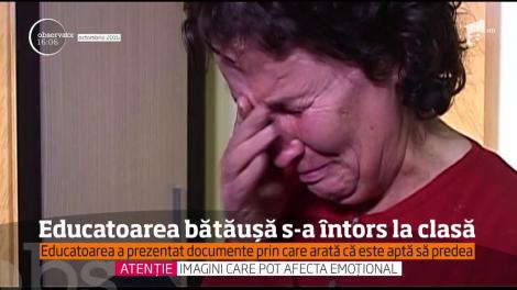 Educatoarea bătăușă din Vrancea s-a întors la clasă!
