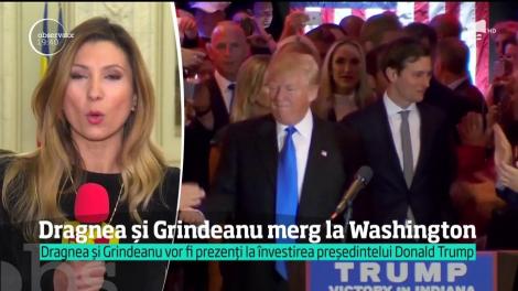 Liviu Dragnea și Sorin Grindeanu vor fi prezenți la învestirea președintelui Donald Trump