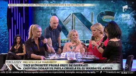 Cristina Cioran, Paula Chirilă, Dj Wanda şi Anisia se înfruntă la "Taci şi înghite"!
