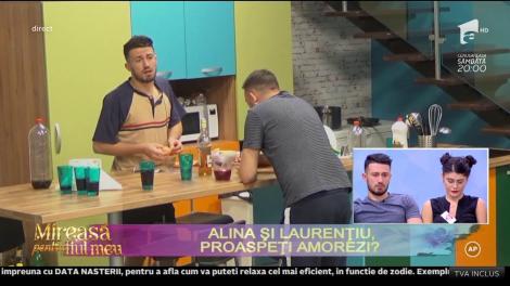 Sărut pasional între Alina, noua concurentă, și Laurențiu: "Chiar vă stă bine împreună"