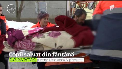 Copil salvat din fântână, în ultima clipă