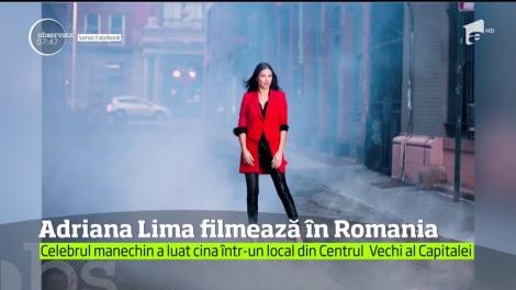 Un super model în Centrul Vechi al Capitalei. Adriana Lima filmează în România