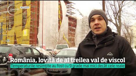 România, lovită de al treilea val de viscol