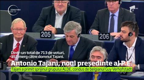 Antonio Tajani, noul președinte al Parlamentului European