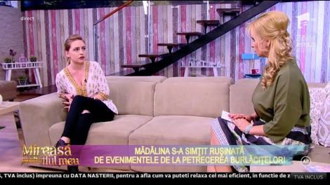 Mădălina, rușinată după petrecerea burlăcițelor: "Am început să plâng după ce am auzit că se va difuza materialul cu stripper-ul"