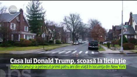 Casa în care a copilărit Donald Trump, scoasă la licitaţie