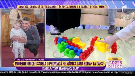 Olaf, unul dintre personajele preferate ale Isabelei: "Tata seamănă cu el!"