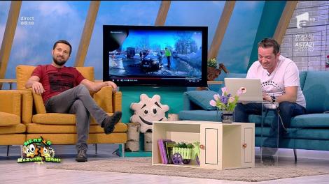 Smiley News: Polițistul a rămas mut de uimire! Cum nu-ți cureți mașina de zăpadă