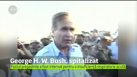 Fostul preşedinte american George H.W. Bush, internat la secţia de terapie intensivă a spitalul din Houston