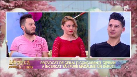 Provocat de ceilați concurenți, Ciprian a încercat să o sărute pe Mădălina!