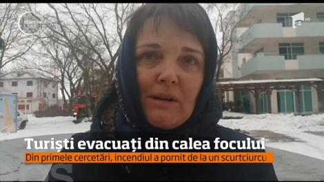 Un incendiu a cuprins un hotel din Eforie Nord. 15 turişti au trăit momente de panică