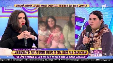 Mădălina, mama care și-a abandonat copilul bolnav de leucemie în spital: "De la 16 ani de când m-am măritat nu m-am înţeles cu bunica lui"