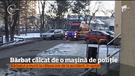 Un bărbat de 65 de ani a fost călcat de o mașină a poliției locale