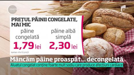 Mâncăm pâine şi pateuri congelate