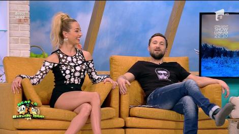 Dani Oțil, vrăjit de Flavia: ”Dacă aveam picioarele tale stăteam numai cu ele în sus!”