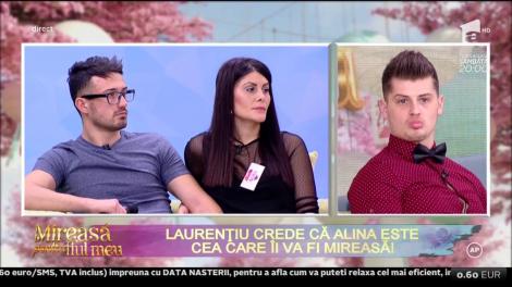 Laurențiu crede că Alina este cea care îi va fi mireasă!