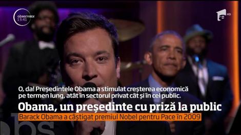 Barack Obama încheie al doilea mandat cu o popularitate de 60 %
