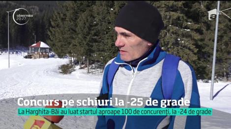 Concurs pe schiuri la -25 de garde Celsius