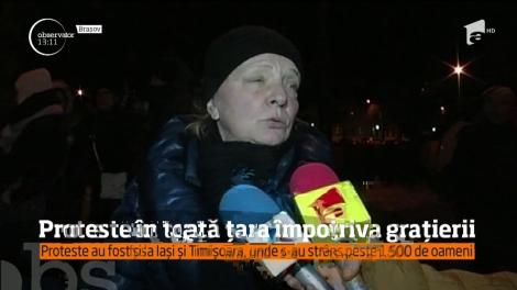 Proteste în toată țara împotriva grațierii. La Ploiești și Brașov, sute de oameni au ieșit în stradă