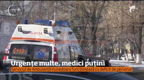 Urgențe multe, medici puțini. Serviciul de Ambulanță Hunedoara funcționează cu deficit de personal