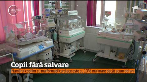 Numărul copiilor cu malformații cardiace este cu 10% mai mare decât acum doi ani