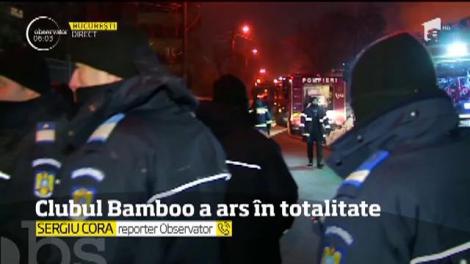 Incendiu devastator în clubul Bamboo din Capitală