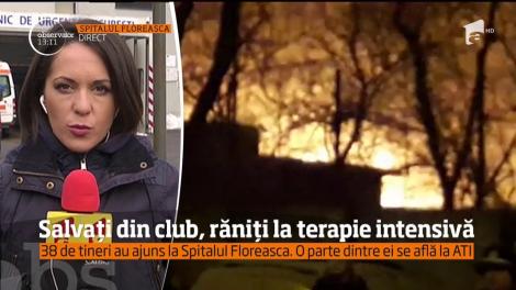 Tinerii care s-au salvat din club au ajuns la Spitalul Floreasca fără arsuri