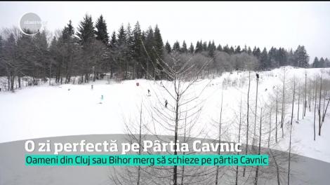 Turiștii, mulțumiți de condițiile de pe Pârtia Cavnic