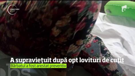 O femeie din Găeşti a fost înjunghiată de opt ori şi a supravieţuit