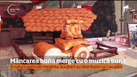 "Sânge prăjit cu ceapă", preparat tradițional din Harghita