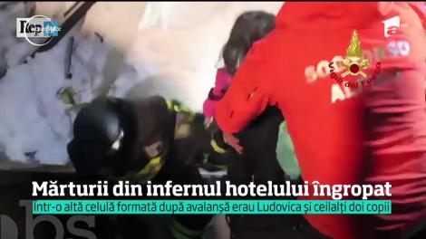 Mărturii din infernul hotelului îngropat, din Italia
