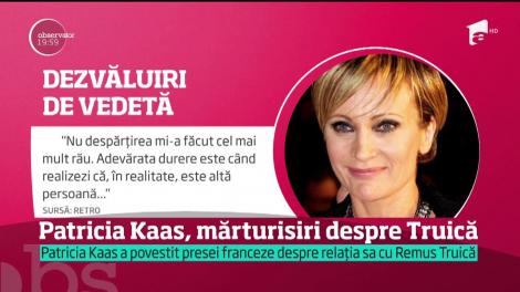 Patricia Kaas, mărturisiri despre Remus Truică