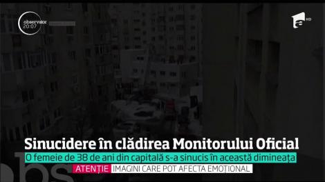 Sinucidere în clădirea Monitorului Oficial