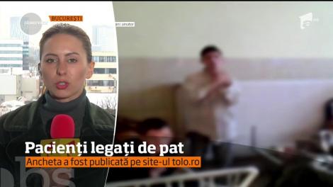 Mai mulți bolnavi sunt legați de paturi cu chingi la Centrul de Boli Psihice din județul Vâlcea