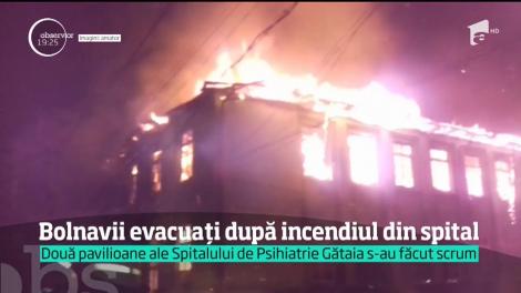 Momente de panică şi la un spital de psihiatrie din Timiş! Două pavilioane au fost evacuate din cauza unui incendiu