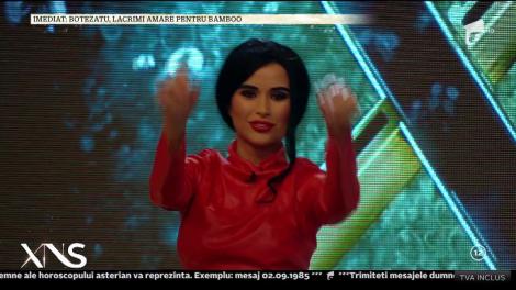 Cruduța, roșie ca focul și fără...sutien! Asistenta lui Capatos, show de zile mari în platoul Xtra Night Show!