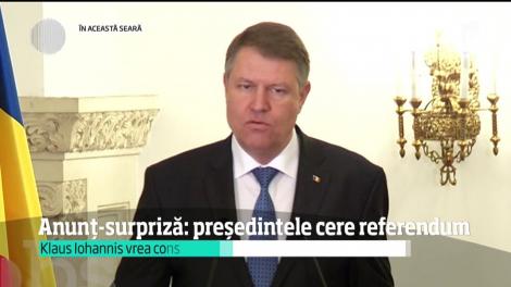 Anunţ şoc de la Cotroceni! După protestele din stradă, preşedintele Klaus Iohannis a cerut referendum pentru legea graţierii şi pentru modificarea codului penal