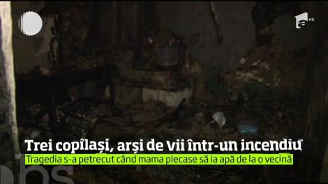 Tragedie într-un sat din Bacău! Trei copii au ars de vii într-un incendiu