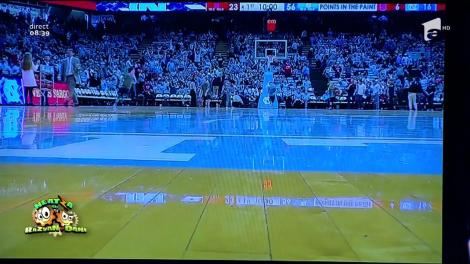 Smiley news: Un puşti a făcut senzaţie în pauza unui meci din NBA