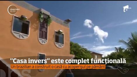 Un brazilian a construit o casă cu acoperișl pe pământ