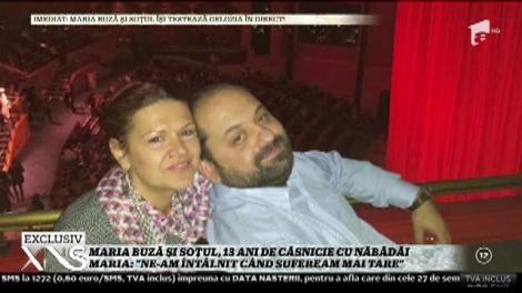 Cu o poftă de viață uriașă și cu un umor cuceritor, Maria Buză ”deține” 13 ani de căsnicie cu năbădăi: ”I-am zis să-l iau la sânul meu...”