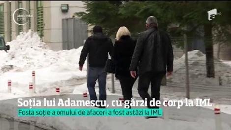 Soția lui Dan Adamescu, cu gărzi de corp la IML