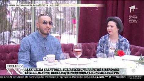 Declarații incredibile la un pahar de vin. Alex Velea și Antonia, iubire nebună printre biberoane!