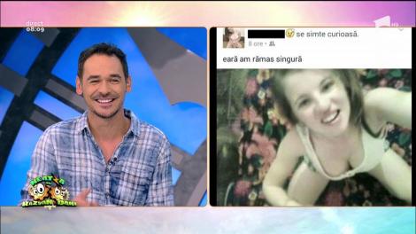 Da, chiar râzi cu lacrimi! Dani a recunoscut: ”Cam așa sunt și eu!” Exemplu de postare pe Facebook: ”Sunt BEAT la locul meu, am BEMVE seria 3, vreau o fată cuminte...”