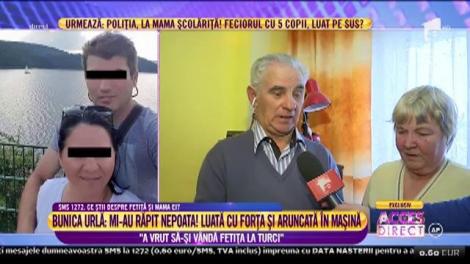 Imagini REVOLTĂTOARE! O copilă de 10 ani ESTE RĂPITĂ de sub ochii bunicii