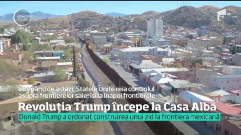 Donald Trump a semnat decretul prin care demarează construcţia unui zid graniţa cu Mexicul