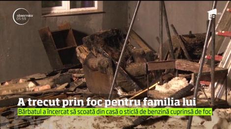 Un botoşănean a suferit arsuri grave după ce a trecut prin foc pentru a-şi salva familia