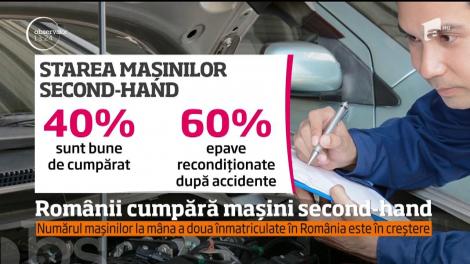Numărul mașinilor la mâna a doua înmatriculate în România este în creștere
